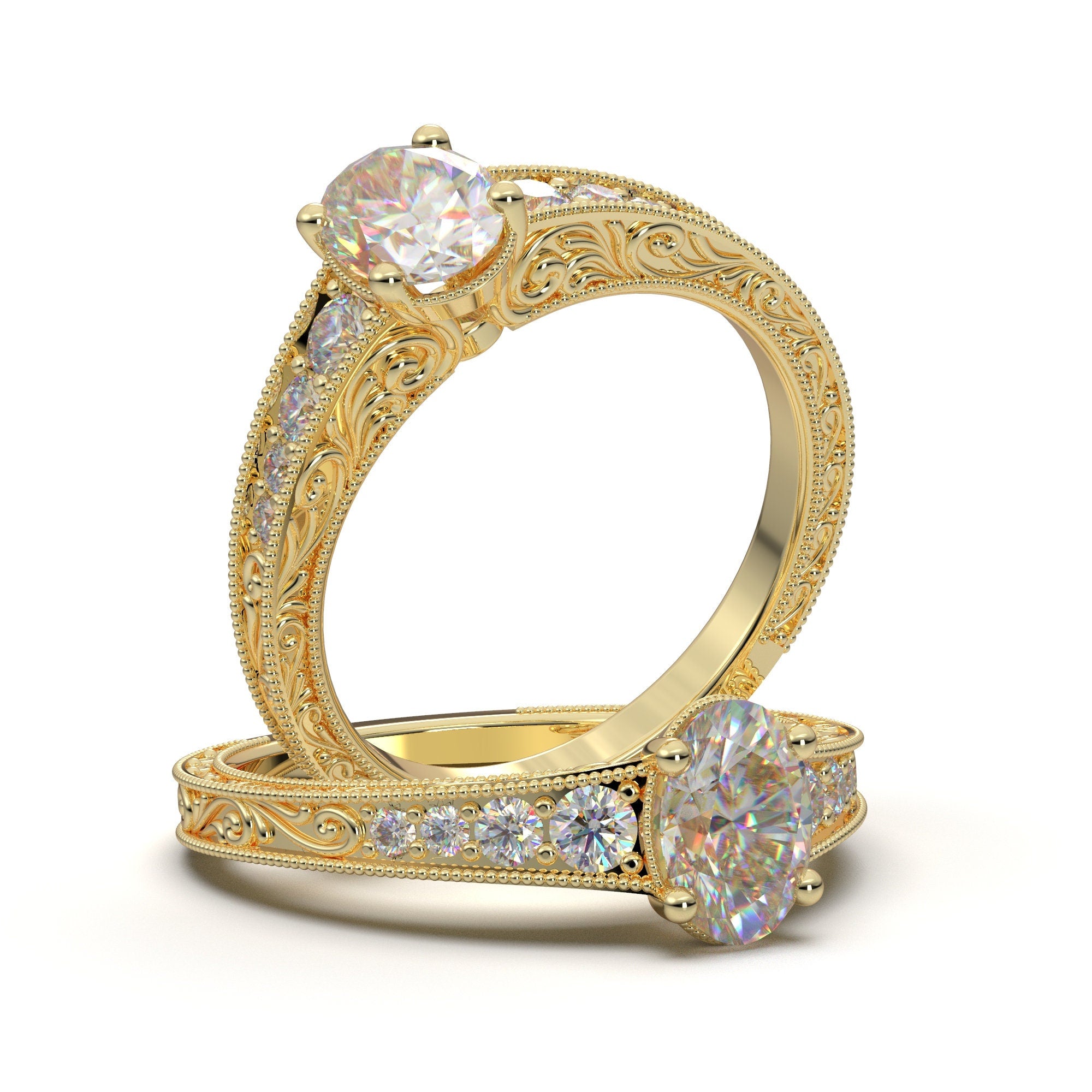 Lab-Grown Sapphire Morganite Art Deco Cocktail Ring | Dream jewelry,  Beautiful jewelry, Fine jewelry