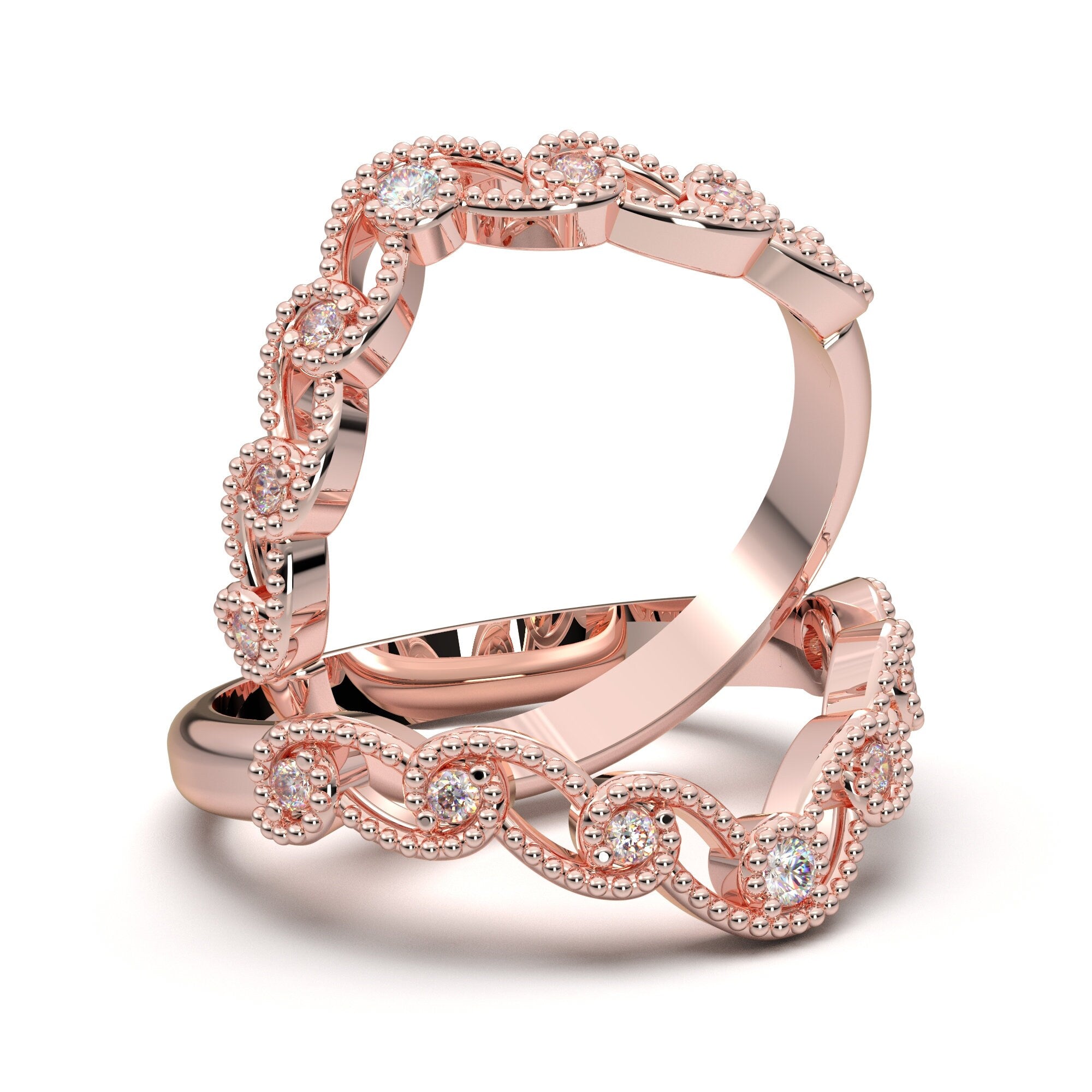Matching Rose Gold Wedding Bands Matching Rose Gold Wedding Bands
