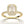 1.0 CT Emerald Cut Halo Engagement Ring, Moissanite Wedding Ring, Half Eternity Bridal Ring, Promise Ring, 14K Solid Gold Diamond Halo Ring