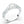 Three Stone Engagement Ring, Art Deco Bridal Ring, 14K White Gold Ring, Vintage Inspired Moissanite Ring, Promise Ring, Diamond Wedding Ring